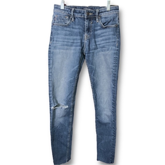 Vigoss Marley Mid Rise Dark Wash Ankle Jeans - Picture 1 of 6